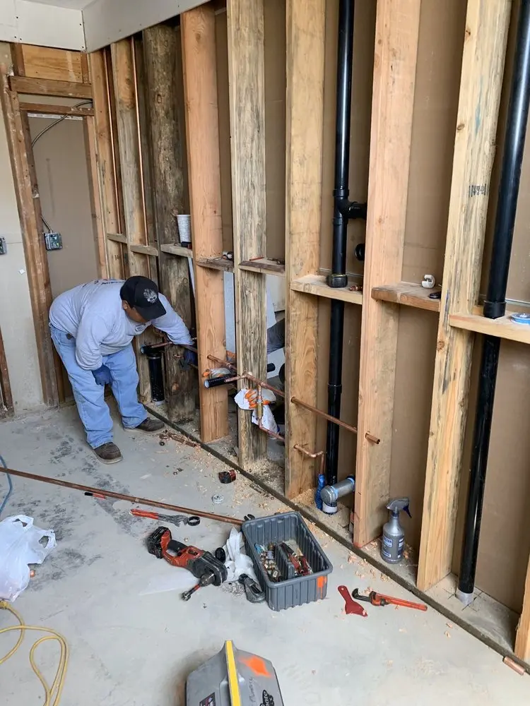 Commercial rough-in plumbing for Gas Line Repair in Laurel